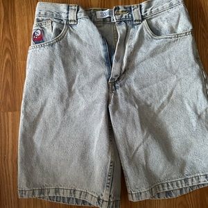 Polar Big Boy Jean Shorts Ice Blue Extra Small